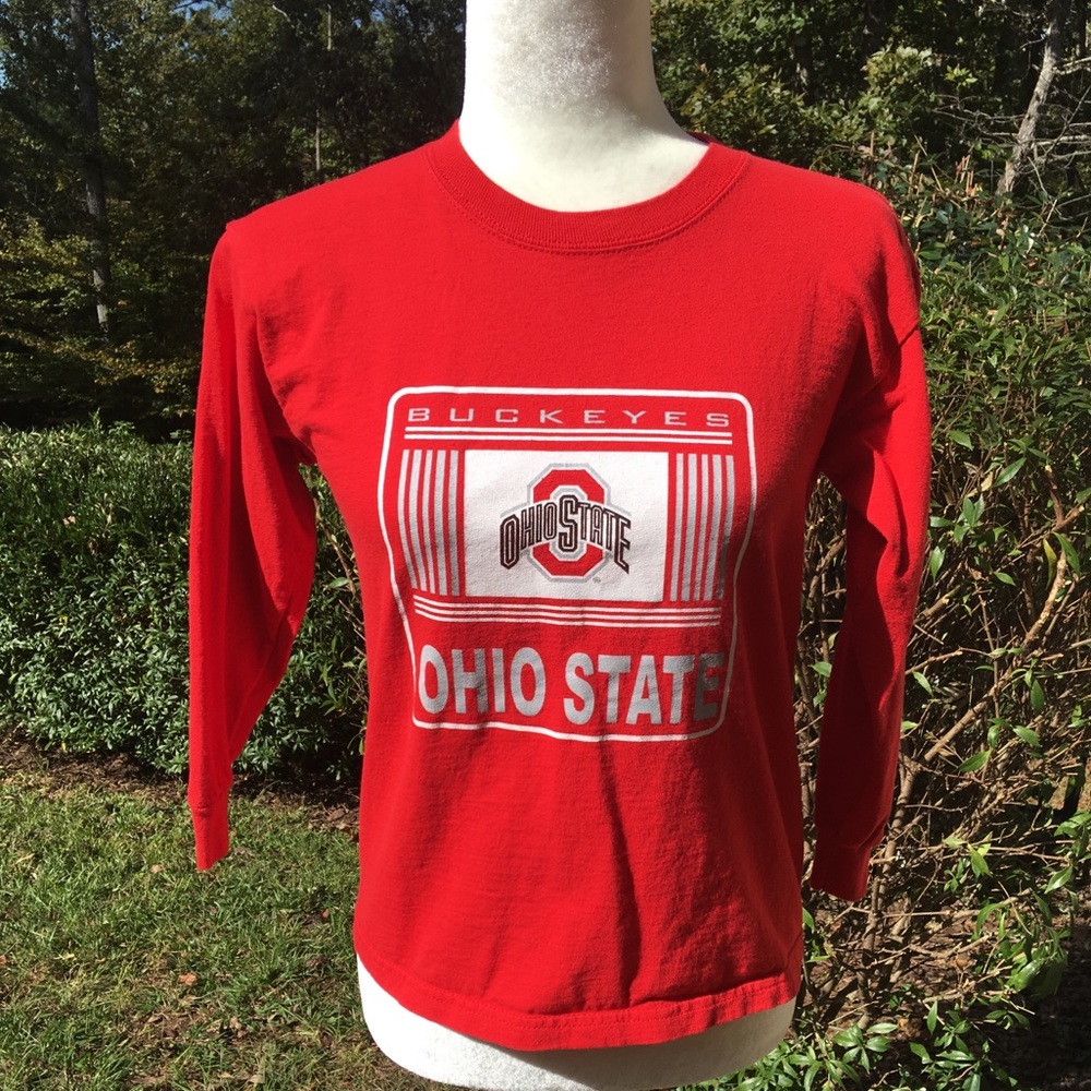 🍁Ohio State kids large NCAA long sleeve t-shirt, great condition
